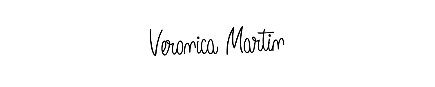 Make a beautiful signature design for name Veronica Martin. With this signature (Angelique-Rose-font-FFP) style, you can create a handwritten signature for free. Veronica Martin signature style 5 images and pictures png