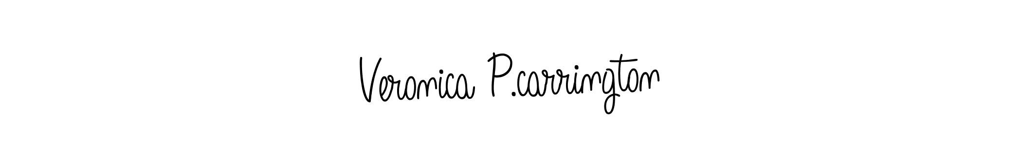 Make a beautiful signature design for name Veronica P.carrington. Use this online signature maker to create a handwritten signature for free. Veronica P.carrington signature style 5 images and pictures png