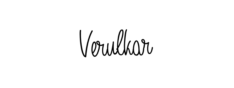 The best way (Angelique-Rose-font-FFP) to make a short signature is to pick only two or three words in your name. The name Verulkar include a total of six letters. For converting this name. Verulkar signature style 5 images and pictures png