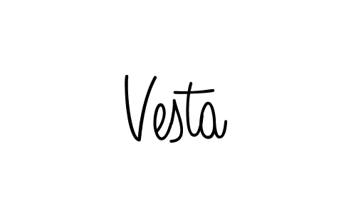 How to make Vesta name signature. Use Angelique-Rose-font-FFP style for creating short signs online. This is the latest handwritten sign. Vesta signature style 5 images and pictures png