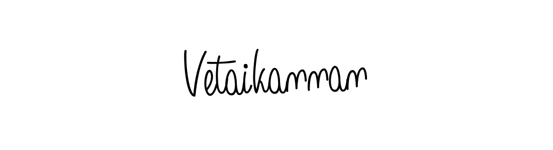 You should practise on your own different ways (Angelique-Rose-font-FFP) to write your name (Vetaikannan) in signature. don't let someone else do it for you. Vetaikannan signature style 5 images and pictures png