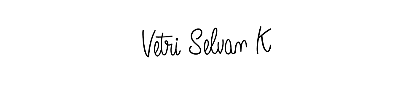 Here are the top 10 professional signature styles for the name Vetri Selvan K. These are the best autograph styles you can use for your name. Vetri Selvan K signature style 5 images and pictures png