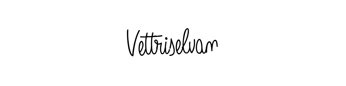 Use a signature maker to create a handwritten signature online. With this signature software, you can design (Angelique-Rose-font-FFP) your own signature for name Vettriselvan. Vettriselvan signature style 5 images and pictures png