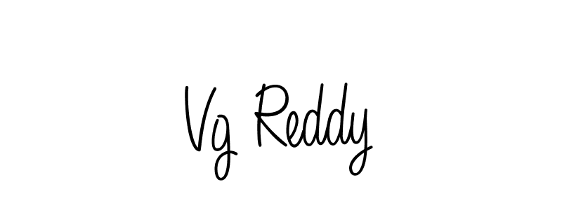 How to make Vg Reddy name signature. Use Angelique-Rose-font-FFP style for creating short signs online. This is the latest handwritten sign. Vg Reddy signature style 5 images and pictures png