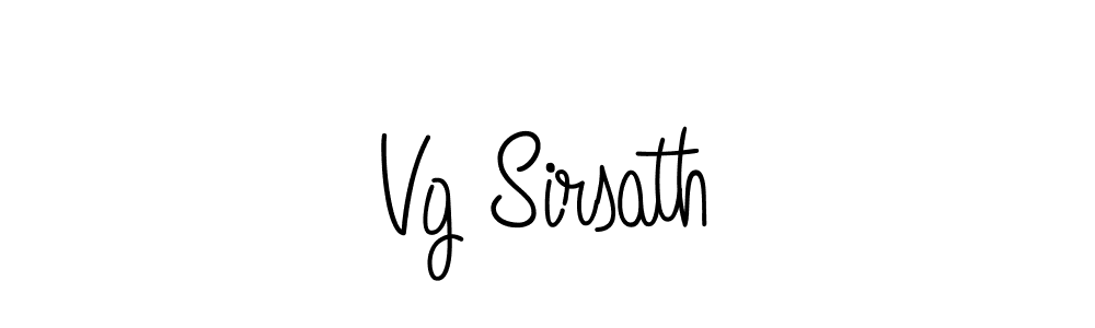 Design your own signature with our free online signature maker. With this signature software, you can create a handwritten (Angelique-Rose-font-FFP) signature for name Vg Sirsath. Vg Sirsath signature style 5 images and pictures png