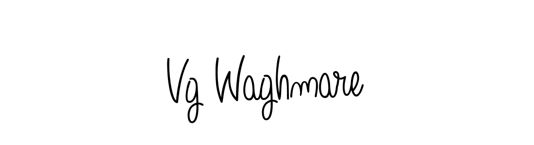 Use a signature maker to create a handwritten signature online. With this signature software, you can design (Angelique-Rose-font-FFP) your own signature for name Vg Waghmare. Vg Waghmare signature style 5 images and pictures png