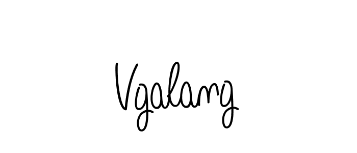 Use a signature maker to create a handwritten signature online. With this signature software, you can design (Angelique-Rose-font-FFP) your own signature for name Vgalang. Vgalang signature style 5 images and pictures png