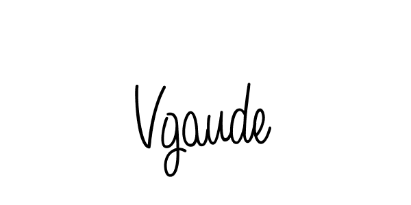 Use a signature maker to create a handwritten signature online. With this signature software, you can design (Angelique-Rose-font-FFP) your own signature for name Vgaude. Vgaude signature style 5 images and pictures png