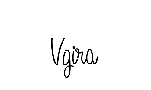 if you are searching for the best signature style for your name Vgira. so please give up your signature search. here we have designed multiple signature styles  using Angelique-Rose-font-FFP. Vgira signature style 5 images and pictures png