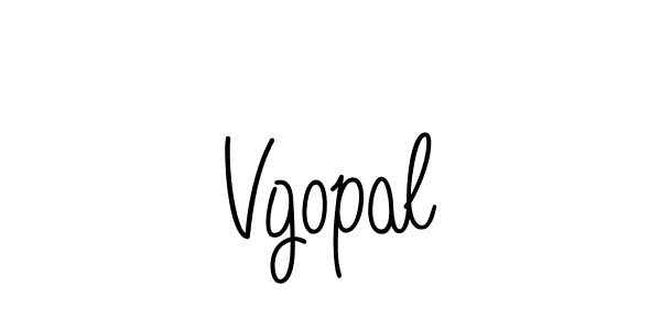 Also we have Vgopal name is the best signature style. Create professional handwritten signature collection using Angelique-Rose-font-FFP autograph style. Vgopal signature style 5 images and pictures png