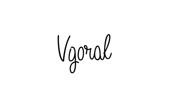 Make a beautiful signature design for name Vgoral. With this signature (Angelique-Rose-font-FFP) style, you can create a handwritten signature for free. Vgoral signature style 5 images and pictures png