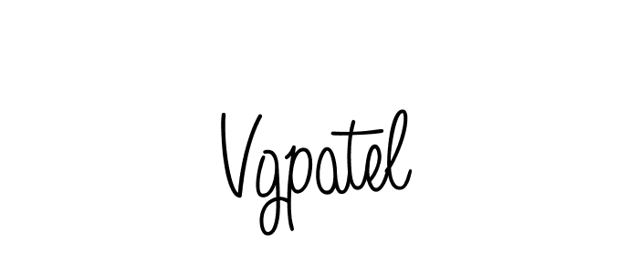 How to make Vgpatel name signature. Use Angelique-Rose-font-FFP style for creating short signs online. This is the latest handwritten sign. Vgpatel signature style 5 images and pictures png