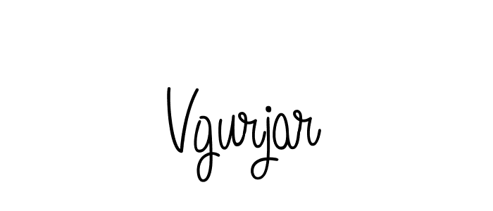 How to make Vgurjar name signature. Use Angelique-Rose-font-FFP style for creating short signs online. This is the latest handwritten sign. Vgurjar signature style 5 images and pictures png