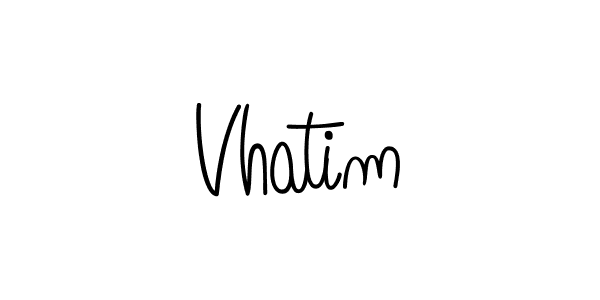How to make Vhatim name signature. Use Angelique-Rose-font-FFP style for creating short signs online. This is the latest handwritten sign. Vhatim signature style 5 images and pictures png