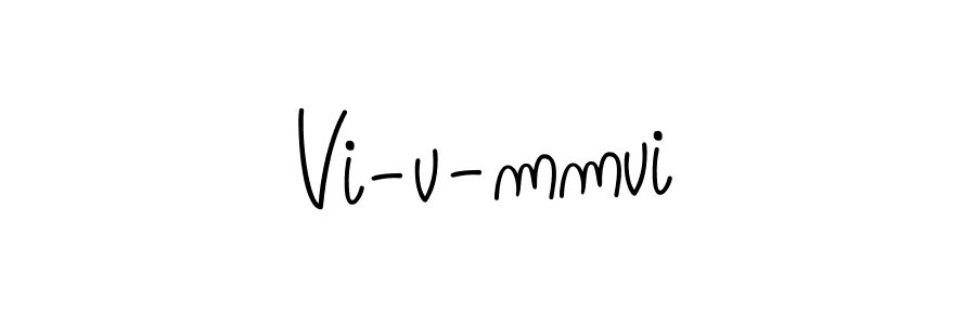Use a signature maker to create a handwritten signature online. With this signature software, you can design (Angelique-Rose-font-FFP) your own signature for name Vi-v-mmvi. Vi-v-mmvi signature style 5 images and pictures png