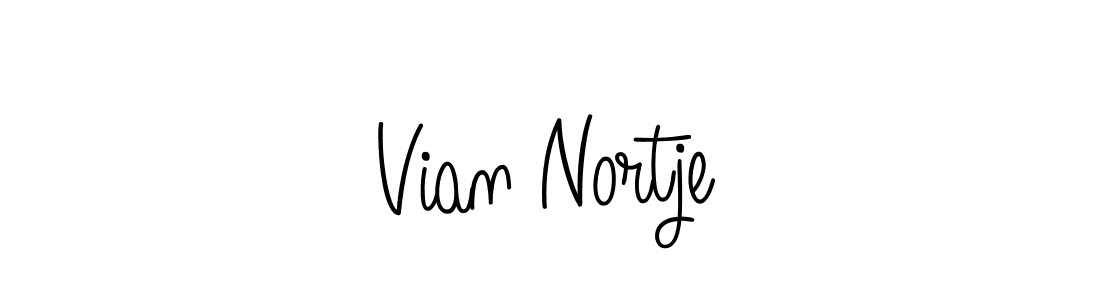 Make a beautiful signature design for name Vian Nortje. With this signature (Angelique-Rose-font-FFP) style, you can create a handwritten signature for free. Vian Nortje signature style 5 images and pictures png