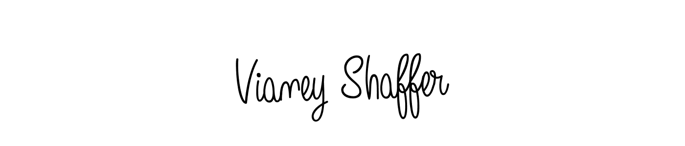 Create a beautiful signature design for name Vianey Shaffer. With this signature (Angelique-Rose-font-FFP) fonts, you can make a handwritten signature for free. Vianey Shaffer signature style 5 images and pictures png