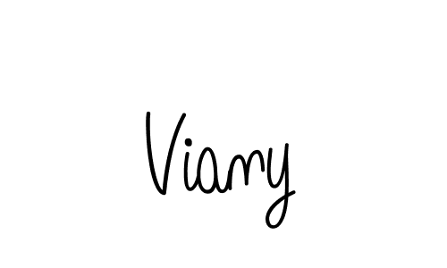 Create a beautiful signature design for name Viany. With this signature (Angelique-Rose-font-FFP) fonts, you can make a handwritten signature for free. Viany signature style 5 images and pictures png