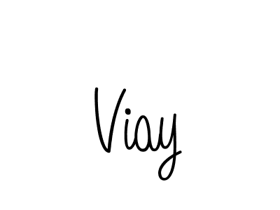 Use a signature maker to create a handwritten signature online. With this signature software, you can design (Angelique-Rose-font-FFP) your own signature for name Viay. Viay signature style 5 images and pictures png