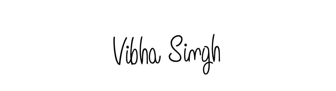 Create a beautiful signature design for name Vibha Singh. With this signature (Angelique-Rose-font-FFP) fonts, you can make a handwritten signature for free. Vibha Singh signature style 5 images and pictures png