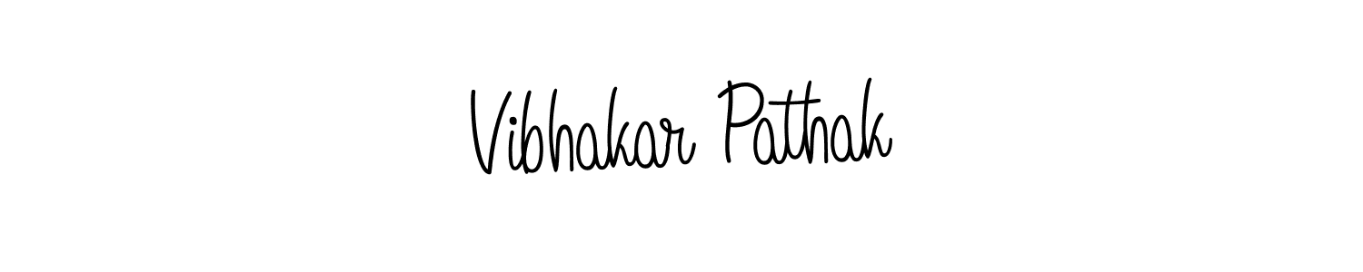 Make a beautiful signature design for name Vibhakar Pathak. With this signature (Angelique-Rose-font-FFP) style, you can create a handwritten signature for free. Vibhakar Pathak signature style 5 images and pictures png