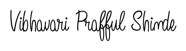 Build your personal autograph collection for name Vibhavari Prafful Shinde with Angelique-Rose-font-FFP design. Browse, select, and save your favorites. Vibhavari Prafful Shinde signature style 5 images and pictures png