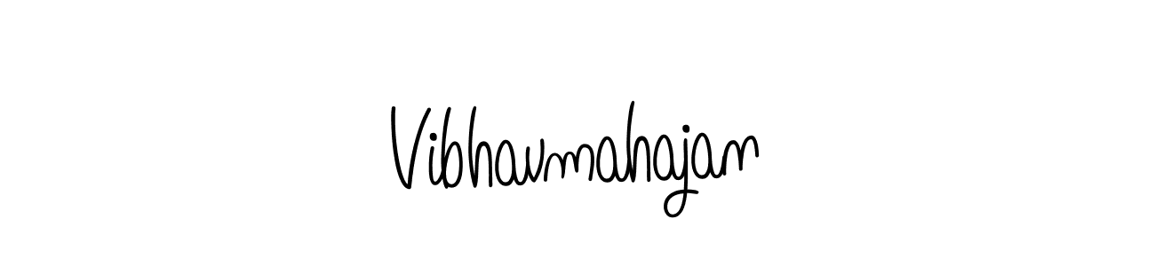 Use a signature maker to create a handwritten signature online. With this signature software, you can design (Angelique-Rose-font-FFP) your own signature for name Vibhavmahajan. Vibhavmahajan signature style 5 images and pictures png