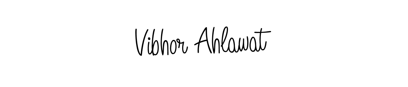 Design your own signature with our free online signature maker. With this signature software, you can create a handwritten (Angelique-Rose-font-FFP) signature for name Vibhor Ahlawat. Vibhor Ahlawat signature style 5 images and pictures png