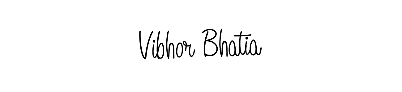 Make a short Vibhor Bhatia signature style. Manage your documents anywhere anytime using Angelique-Rose-font-FFP. Create and add eSignatures, submit forms, share and send files easily. Vibhor Bhatia signature style 5 images and pictures png