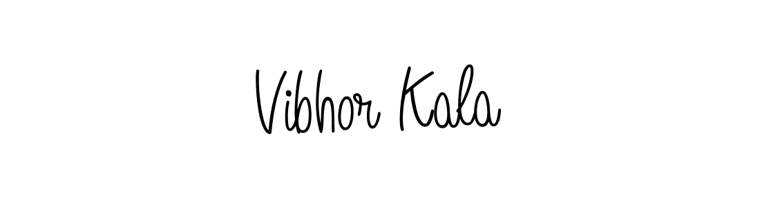 Use a signature maker to create a handwritten signature online. With this signature software, you can design (Angelique-Rose-font-FFP) your own signature for name Vibhor Kala. Vibhor Kala signature style 5 images and pictures png