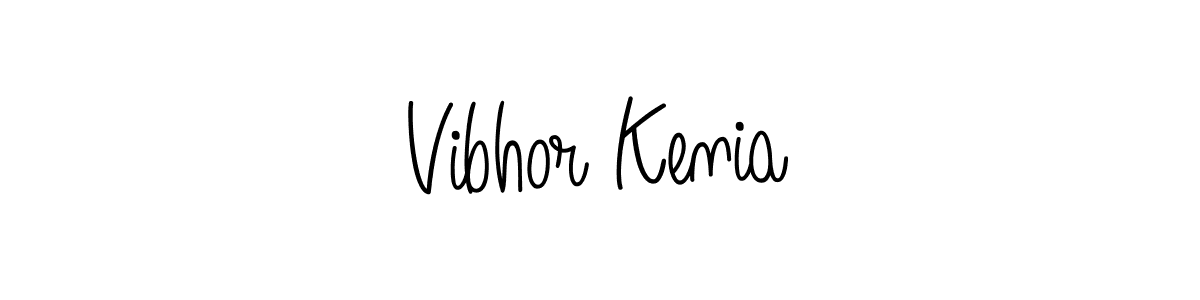 This is the best signature style for the Vibhor Kenia name. Also you like these signature font (Angelique-Rose-font-FFP). Mix name signature. Vibhor Kenia signature style 5 images and pictures png