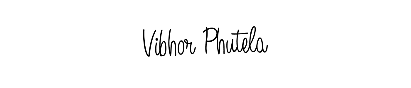 This is the best signature style for the Vibhor Phutela name. Also you like these signature font (Angelique-Rose-font-FFP). Mix name signature. Vibhor Phutela signature style 5 images and pictures png