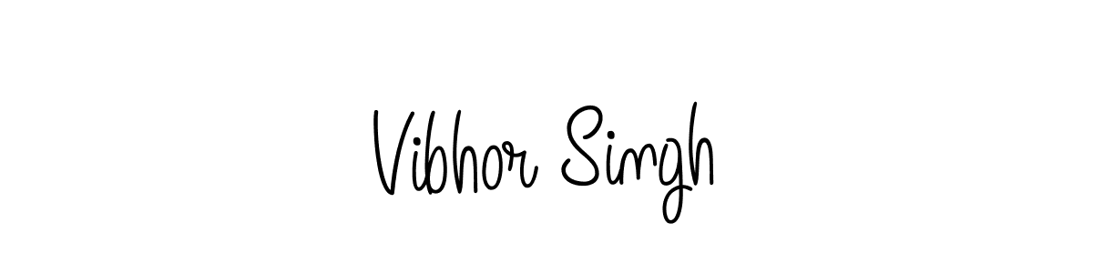 How to Draw Vibhor Singh signature style? Angelique-Rose-font-FFP is a latest design signature styles for name Vibhor Singh. Vibhor Singh signature style 5 images and pictures png