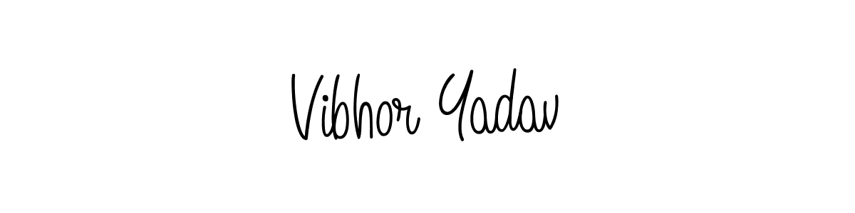 Make a beautiful signature design for name Vibhor Yadav. With this signature (Angelique-Rose-font-FFP) style, you can create a handwritten signature for free. Vibhor Yadav signature style 5 images and pictures png