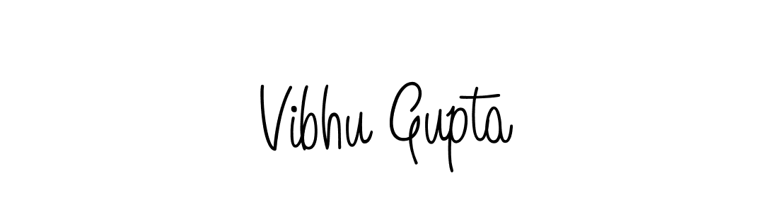 Design your own signature with our free online signature maker. With this signature software, you can create a handwritten (Angelique-Rose-font-FFP) signature for name Vibhu Gupta. Vibhu Gupta signature style 5 images and pictures png