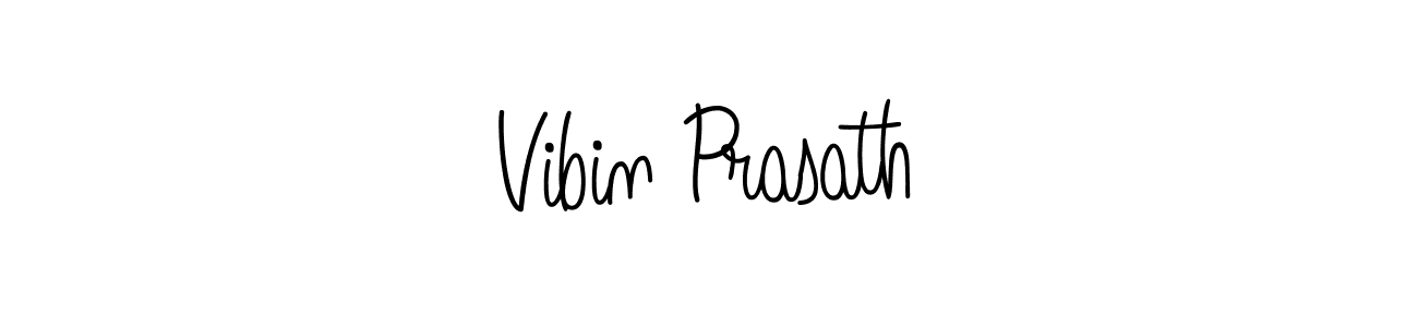 Design your own signature with our free online signature maker. With this signature software, you can create a handwritten (Angelique-Rose-font-FFP) signature for name Vibin Prasath. Vibin Prasath signature style 5 images and pictures png
