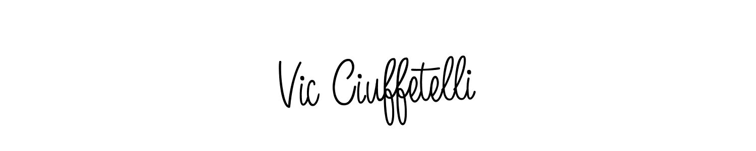 How to make Vic Ciuffetelli signature? Angelique-Rose-font-FFP is a professional autograph style. Create handwritten signature for Vic Ciuffetelli name. Vic Ciuffetelli signature style 5 images and pictures png