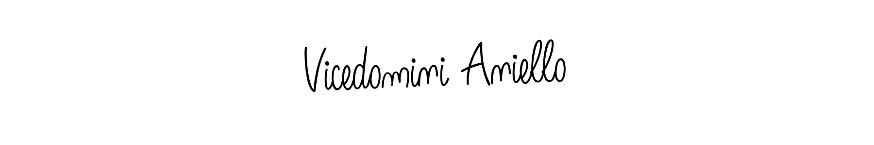 Also You can easily find your signature by using the search form. We will create Vicedomini Aniello name handwritten signature images for you free of cost using Angelique-Rose-font-FFP sign style. Vicedomini Aniello signature style 5 images and pictures png