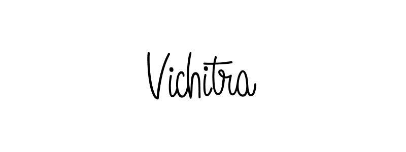 Use a signature maker to create a handwritten signature online. With this signature software, you can design (Angelique-Rose-font-FFP) your own signature for name Vichitra. Vichitra signature style 5 images and pictures png