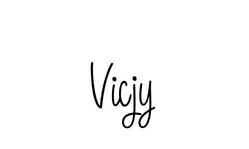 if you are searching for the best signature style for your name Vicjy. so please give up your signature search. here we have designed multiple signature styles  using Angelique-Rose-font-FFP. Vicjy signature style 5 images and pictures png