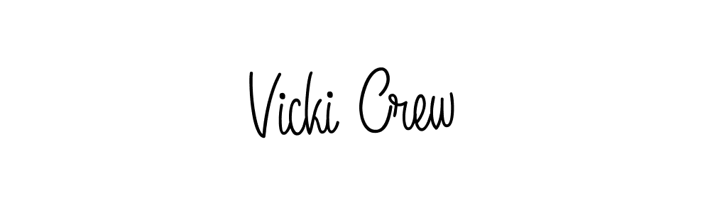 Also You can easily find your signature by using the search form. We will create Vicki Crew name handwritten signature images for you free of cost using Angelique-Rose-font-FFP sign style. Vicki Crew signature style 5 images and pictures png