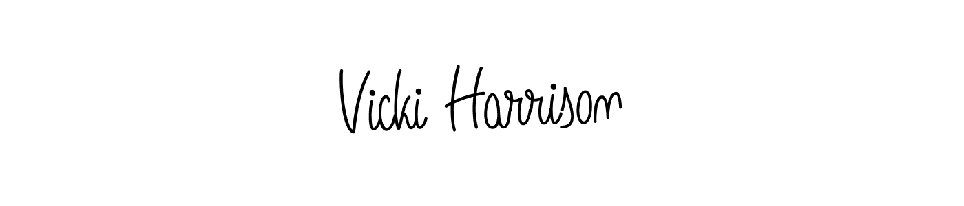 See photos of Vicki Harrison official signature by Spectra . Check more albums & portfolios. Read reviews & check more about Angelique-Rose-font-FFP font. Vicki Harrison signature style 5 images and pictures png