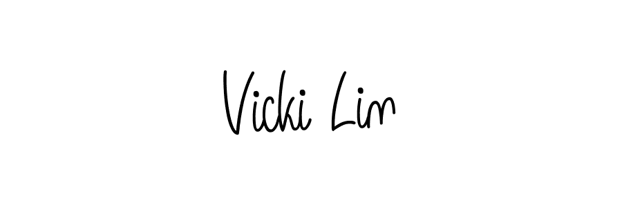 Once you've used our free online signature maker to create your best signature Angelique-Rose-font-FFP style, it's time to enjoy all of the benefits that Vicki Lin name signing documents. Vicki Lin signature style 5 images and pictures png