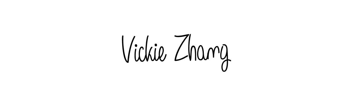 Make a short Vickie Zhang signature style. Manage your documents anywhere anytime using Angelique-Rose-font-FFP. Create and add eSignatures, submit forms, share and send files easily. Vickie Zhang signature style 5 images and pictures png