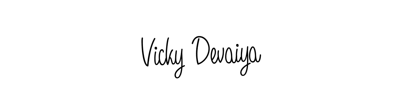 It looks lik you need a new signature style for name Vicky Devaiya. Design unique handwritten (Angelique-Rose-font-FFP) signature with our free signature maker in just a few clicks. Vicky Devaiya signature style 5 images and pictures png