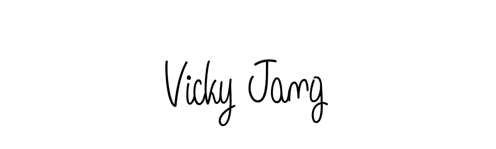 Once you've used our free online signature maker to create your best signature Angelique-Rose-font-FFP style, it's time to enjoy all of the benefits that Vicky Jang name signing documents. Vicky Jang signature style 5 images and pictures png