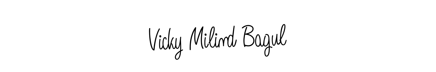 See photos of Vicky Milind Bagul official signature by Spectra . Check more albums & portfolios. Read reviews & check more about Angelique-Rose-font-FFP font. Vicky Milind Bagul signature style 5 images and pictures png