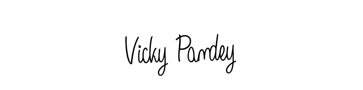 if you are searching for the best signature style for your name Vicky Pandey. so please give up your signature search. here we have designed multiple signature styles  using Angelique-Rose-font-FFP. Vicky Pandey signature style 5 images and pictures png