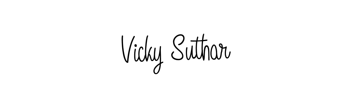 Make a short Vicky Suthar signature style. Manage your documents anywhere anytime using Angelique-Rose-font-FFP. Create and add eSignatures, submit forms, share and send files easily. Vicky Suthar signature style 5 images and pictures png