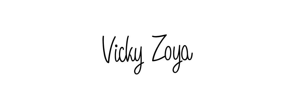 Angelique-Rose-font-FFP is a professional signature style that is perfect for those who want to add a touch of class to their signature. It is also a great choice for those who want to make their signature more unique. Get Vicky Zoya name to fancy signature for free. Vicky Zoya signature style 5 images and pictures png